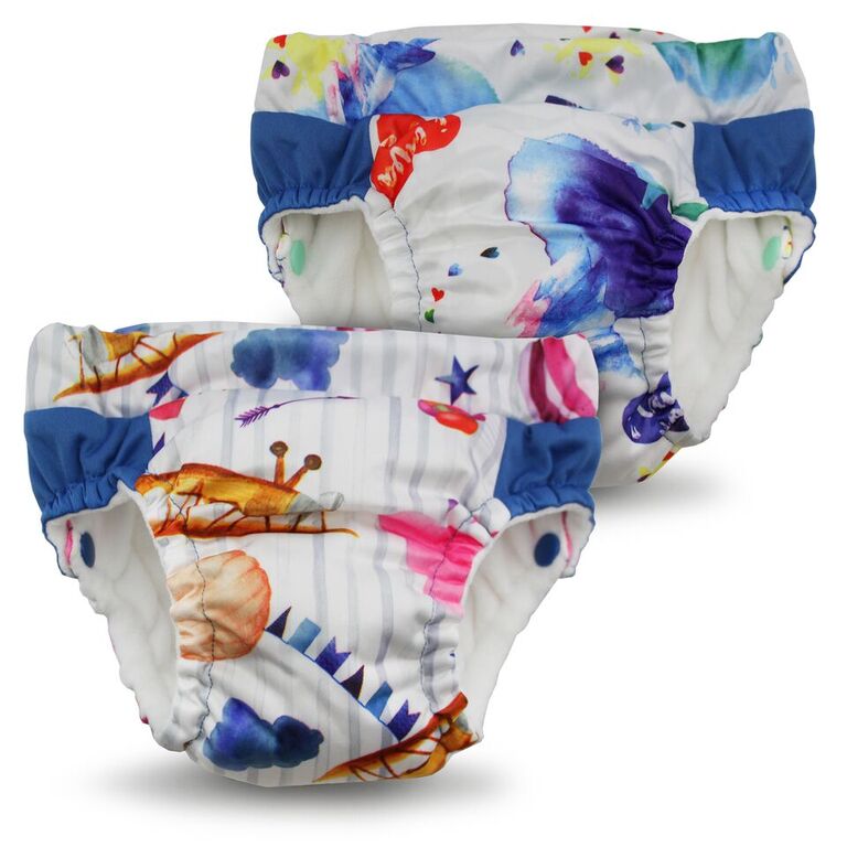 Kanga Care - Lil Learnerz Training Pants & Swim Diaper (Lava & Soar)-Binky Boppy