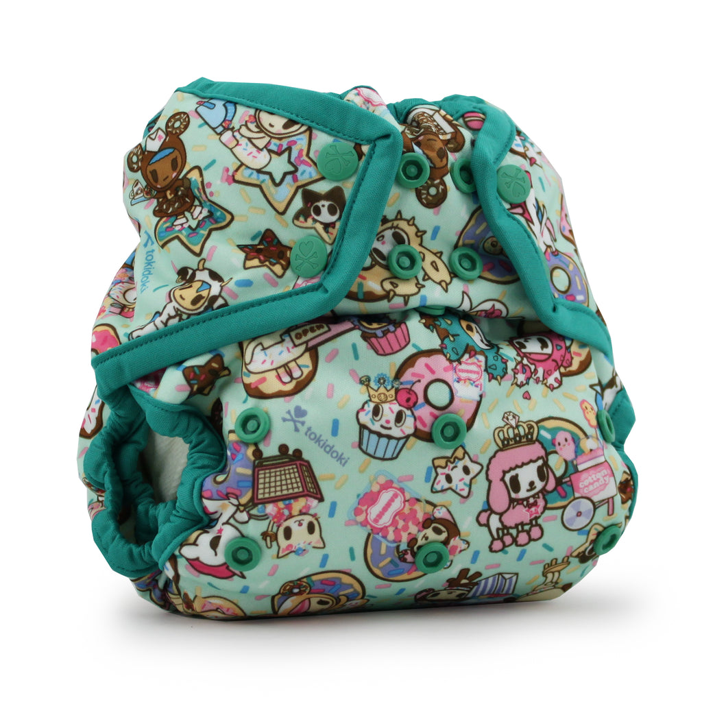 Kanga Care x Tokidoki - One Size Snap Diaper Cover (TokiTreats Peacock)-Binky Boppy