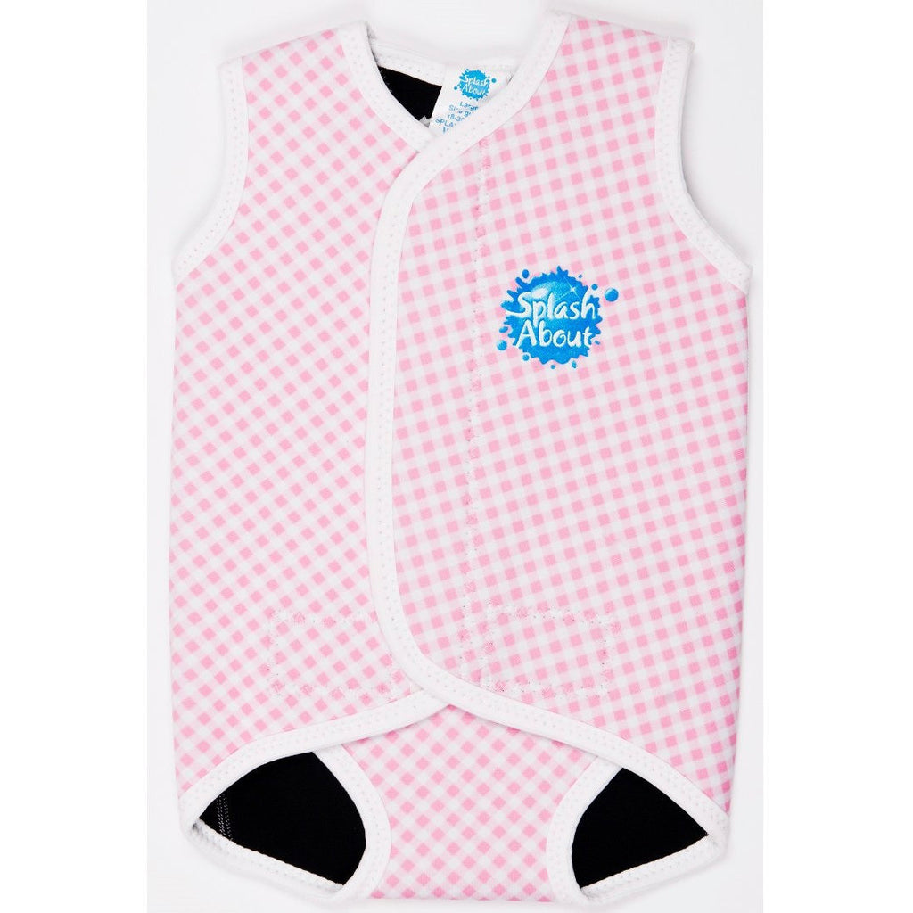 Splash About - Baby Wrap (Pink Gingham)-Binky Boppy