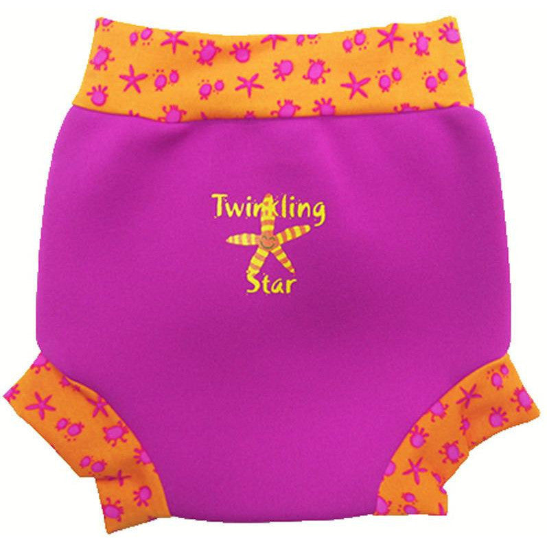 Splash About - Happy Nappy (Pink/Bobbing Along Rib)-Binky Boppy