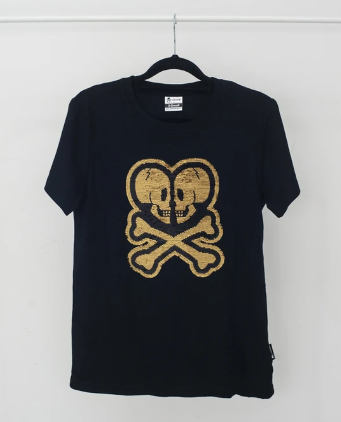 Tokidoki - Logo Flip Sequins Tee (Adult)-Binky Boppy