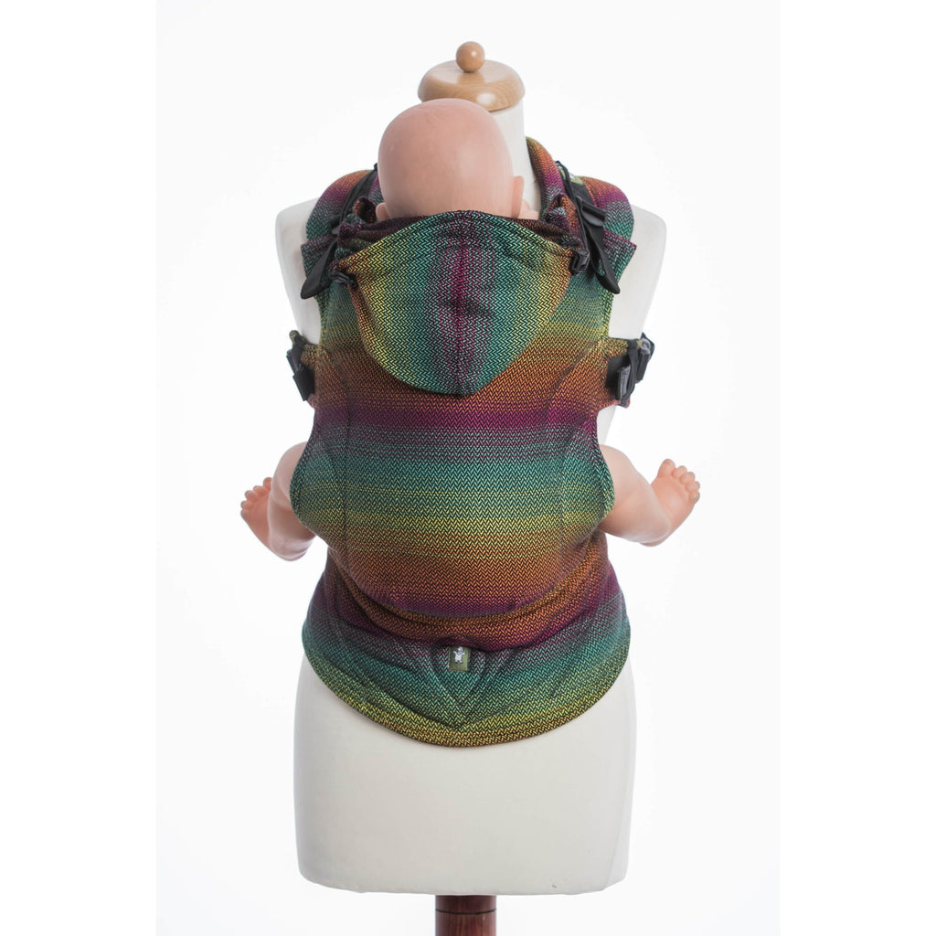 LennyLamb - Little Herringbone Imagination Dark Carrier-Binky Boppy