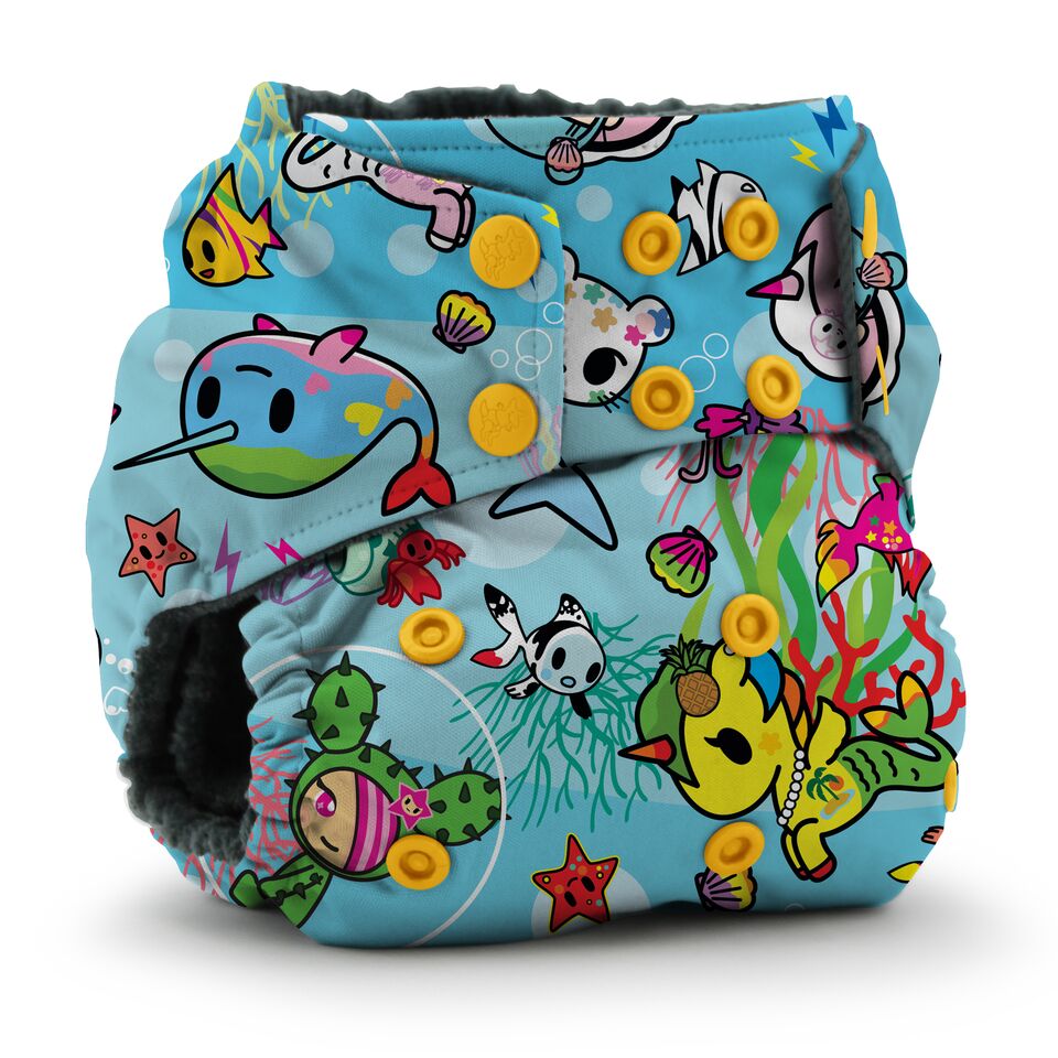 Kanga Care x Tokidoki - Rumparooz OBV One Size Cloth Diaper (TokiSea)-Binky Boppy