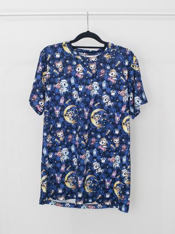 Tokidoki - Winter Dreams Tee in Blue (Unisex Adult)-Binky Boppy