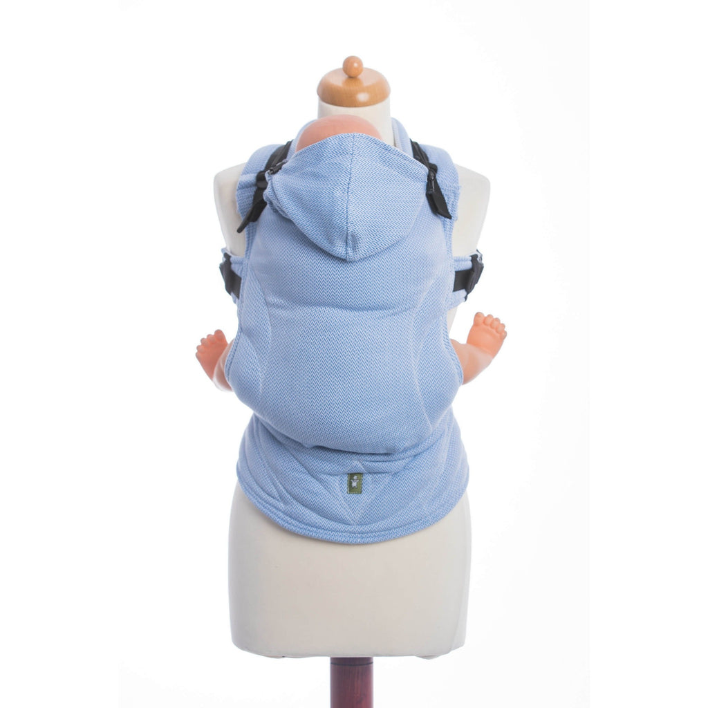 LennyLamb - Little Herringbone Blue Carrier-Binky Boppy