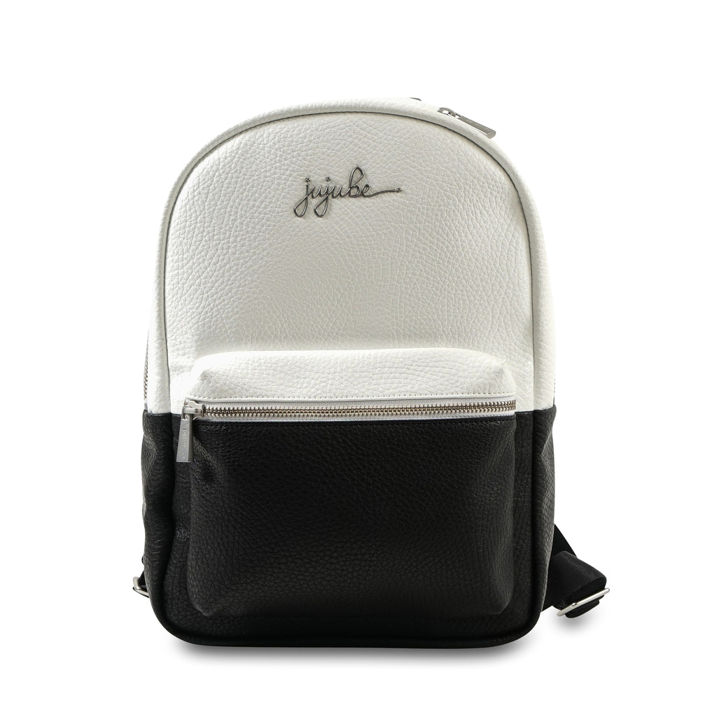 Jujube Leather - Mini Backpack (Black White)-Binky Boppy