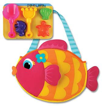 Stephen Joseph - Beach Tote (Fish)-Binky Boppy