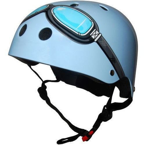 Kiddimoto - Blue Goggle Helmet-Binky Boppy