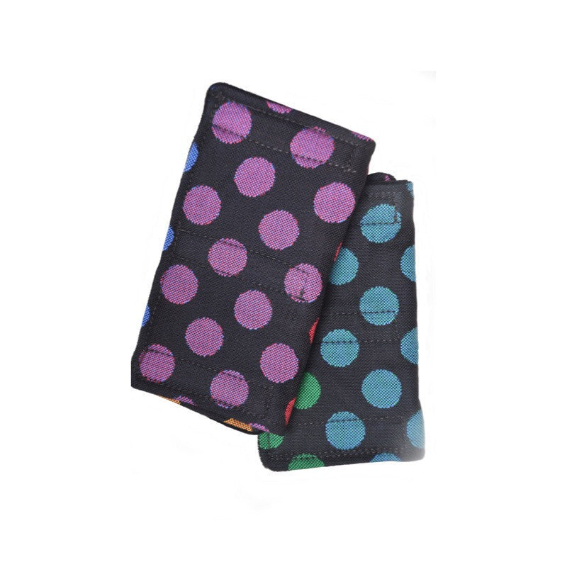 Kokadi - Strap Protector Black Rainbow Dots-Binky Boppy