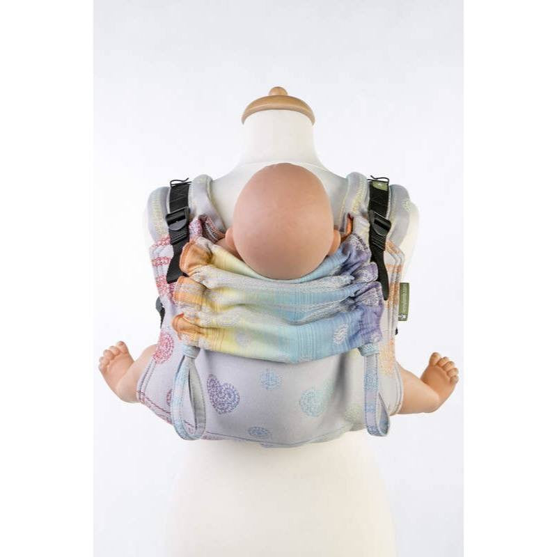 LennyLamb - Rainbow Lace Silver Reverse Buckle Onbu-Binky Boppy