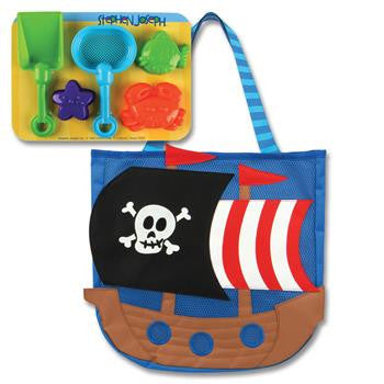 Stephen Joseph - Beach Tote (Pirate)-Binky Boppy