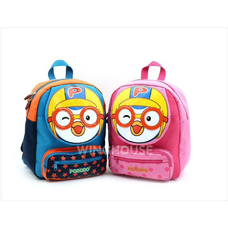 Winghouse - Pororo Face Safety Harness Backpack (Blue)-Binky Boppy