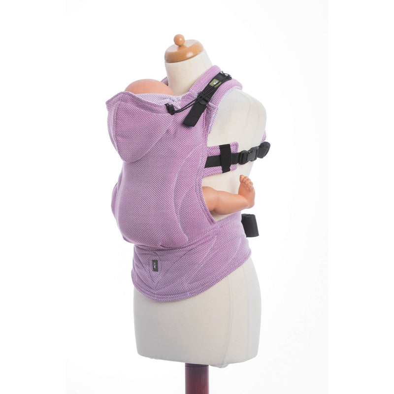 LennyLamb - Little Herringbone Purple Carrier-Binky Boppy