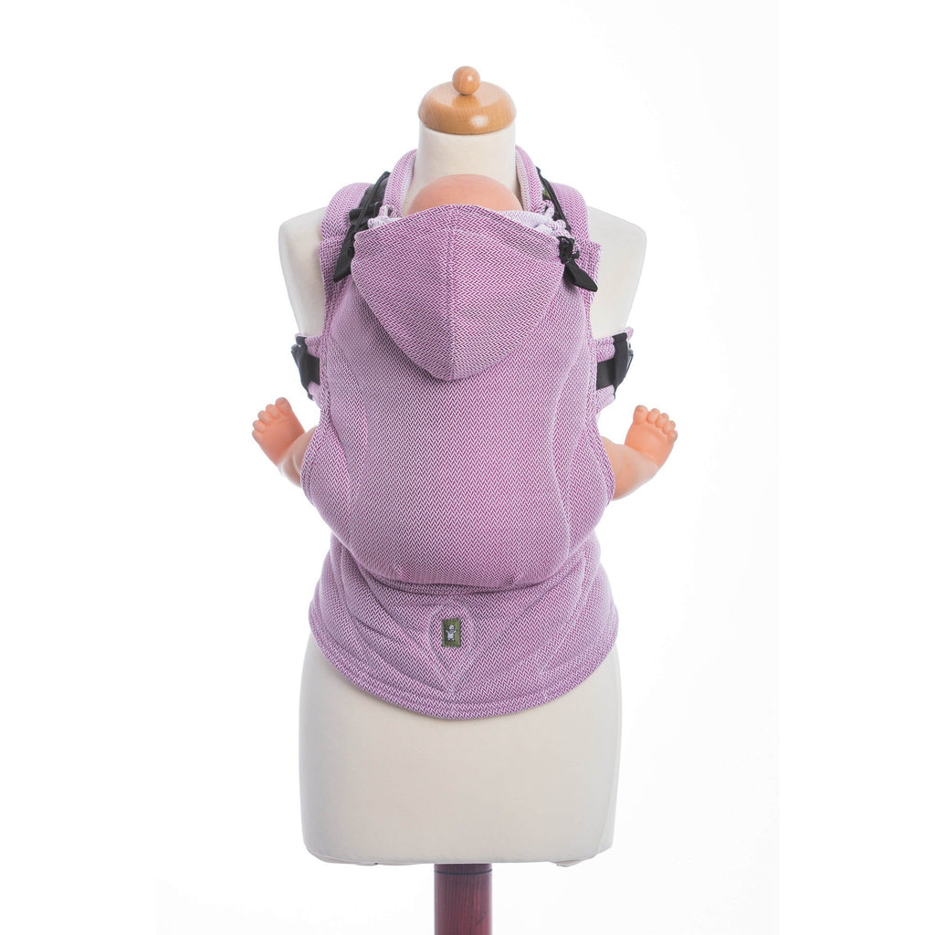 LennyLamb - Little Herringbone Purple Carrier-Binky Boppy