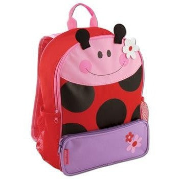 Stephen Joseph - Sidekick Backpack (Ladybug)-Binky Boppy