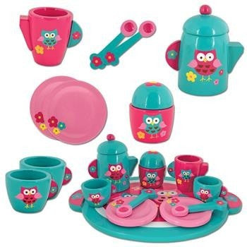 Stephen Joseph - Wooden Tea Set (Owl)-Binky Boppy