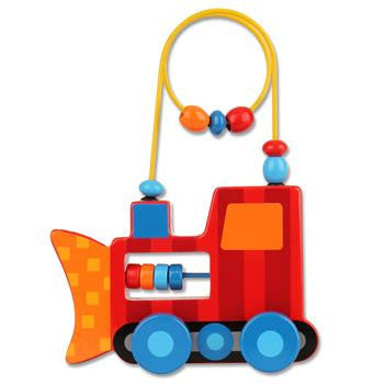 Stephen Joseph - Rolling Wire Bead Toy (Construction)-Binky Boppy