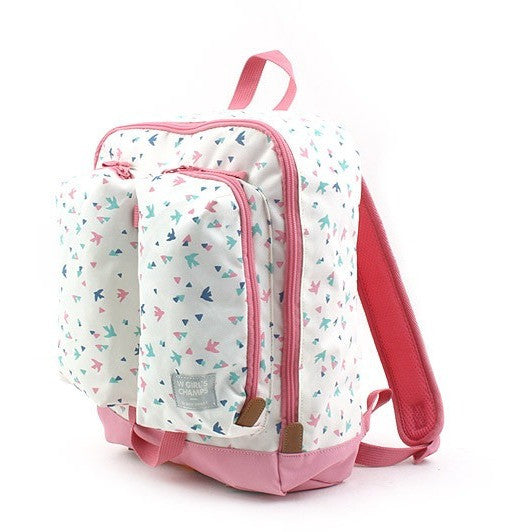 Winghouse - Wing Future Bird Double Pocket Backpack (Ivory)-Binky Boppy