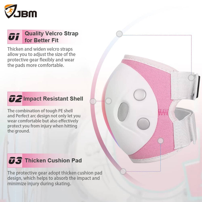 JBM - Protective Gear (Pink/White)-Binky Boppy