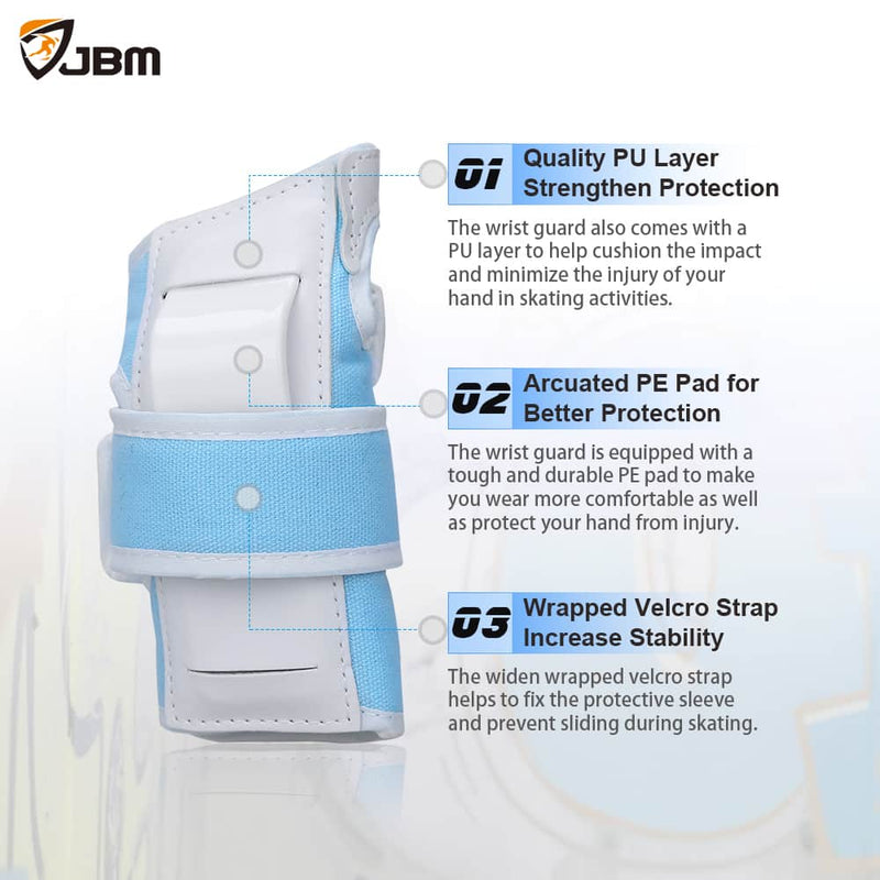 JBM - Protective Gear (Blue/White)-Binky Boppy