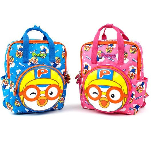 Winghouse - Pororo Face Pocket Backpack (Pink)-Binky Boppy