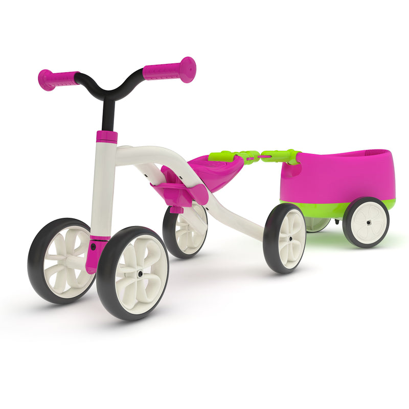 Chillafish - Quadie Bike + Trailie (Pink)-Binky Boppy