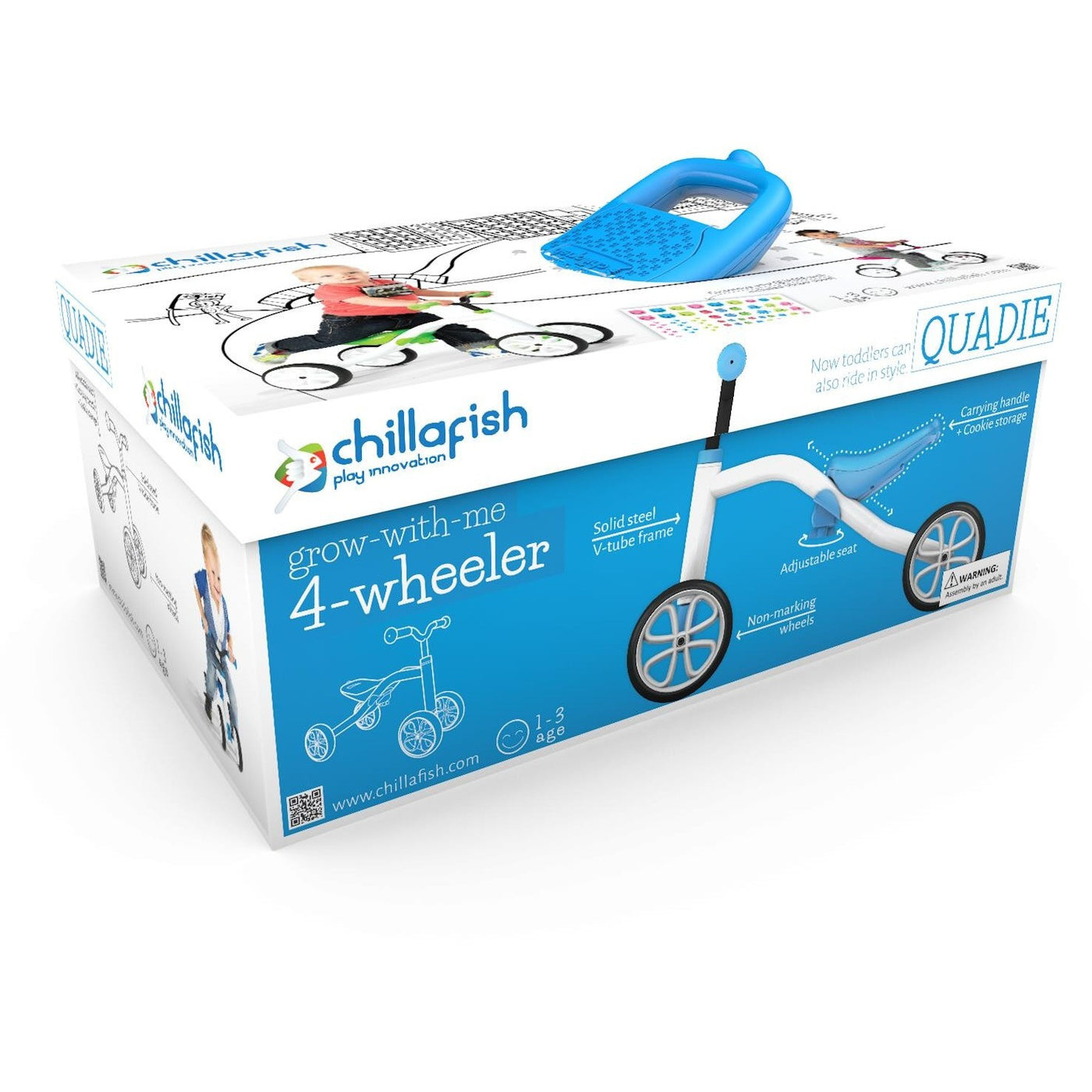 Chillafish Quadie Bike (Blue) BinkyBoppy