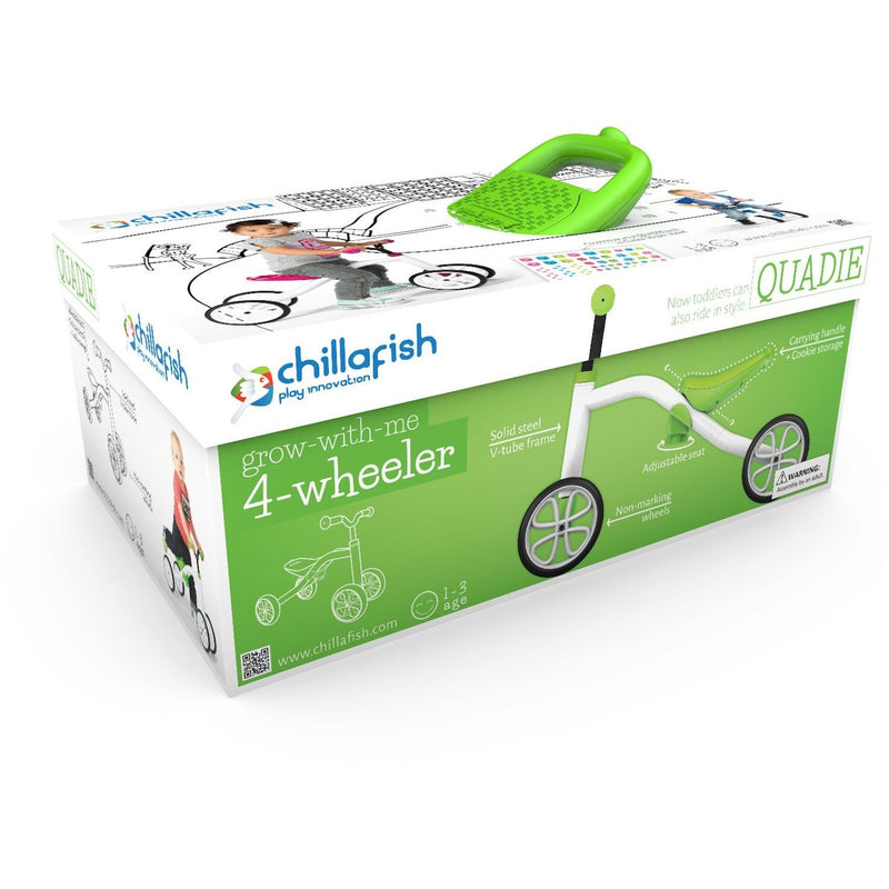 Chillafish - Quadie Bike (Lime)-Binky Boppy