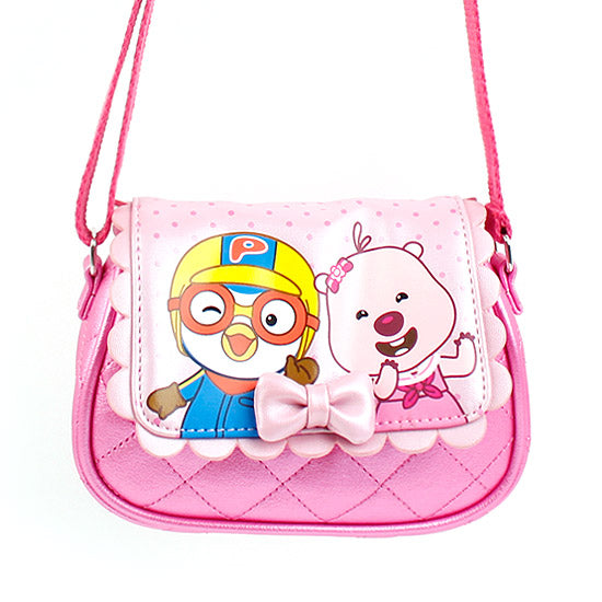 Winghouse - Pororo Quilting Ribbon Cross Bag-Binky Boppy