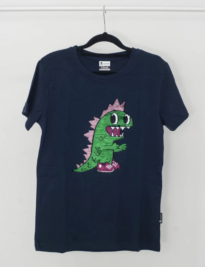 Tokidoki - Kaiju Flip Sequins Tee (Adult)-Binky Boppy