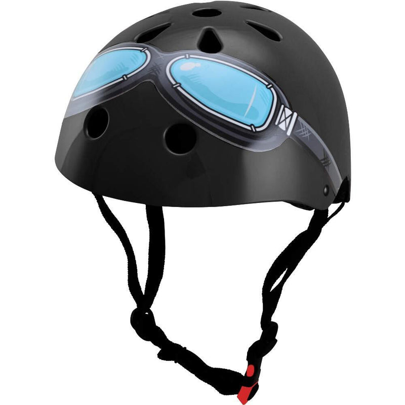 Kiddimoto - Black Goggle Helmet-Binky Boppy