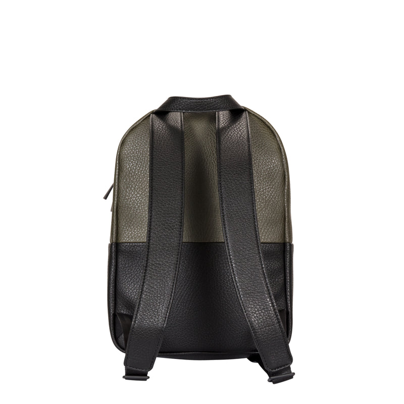 Jujube Leather - Mini Backpack (Olive Onyx)-Binky Boppy