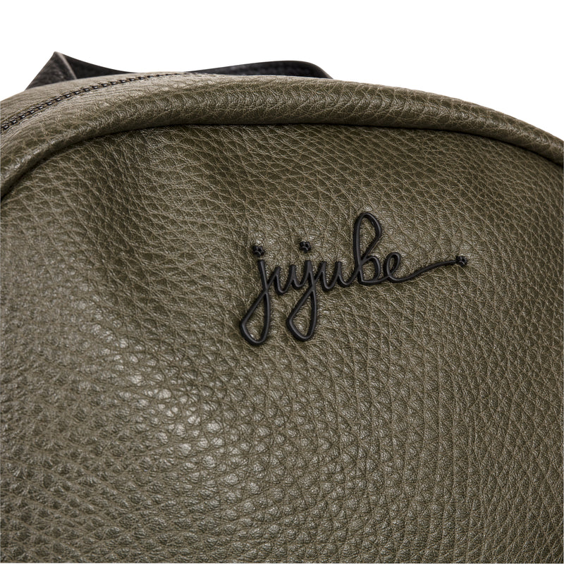 Jujube Leather - Mini Backpack (Olive Onyx)-Binky Boppy