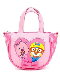 Winghouse - Pororo Love Heart Hand Cross (Pink)-Binky Boppy