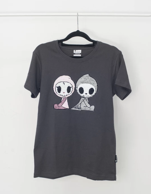 Tokidoki - Adios & Ciaociao Flip Sequins Tee (Adults)-Binky Boppy