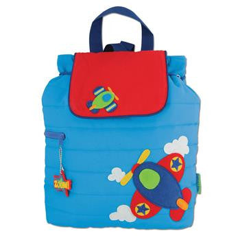 Stephen Joseph - Quilted Backpack (Airplane)-Binky Boppy