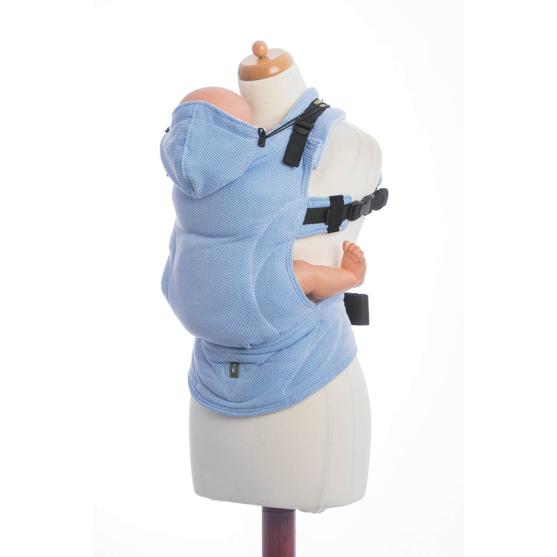 LennyLamb - Little Herringbone Blue Carrier-Binky Boppy