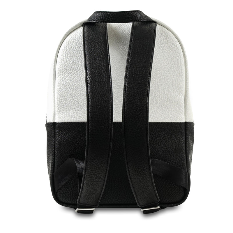 Jujube Leather - Mini Backpack (Black White)-Binky Boppy