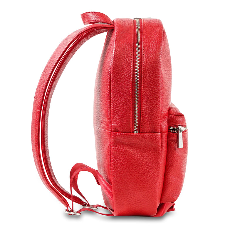 Jujube Leather - Mini Backpack (Red)-Binky Boppy