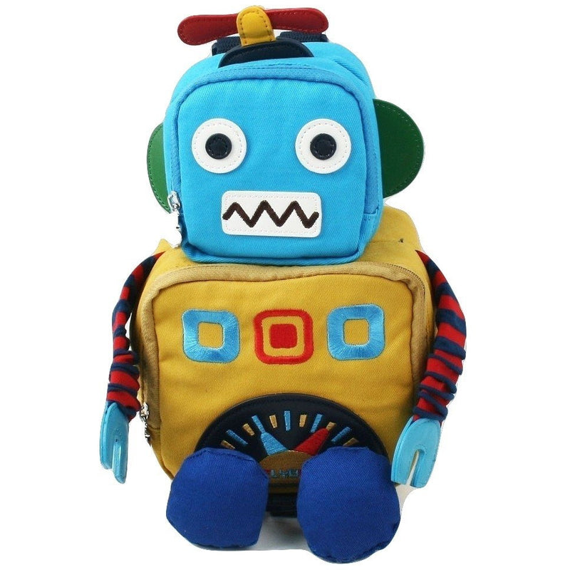Winghouse - Flybot Toy Safety Backpack (Mustard)-Binky Boppy