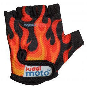 Kiddimoto - Flames Gloves (Medium)-Binky Boppy