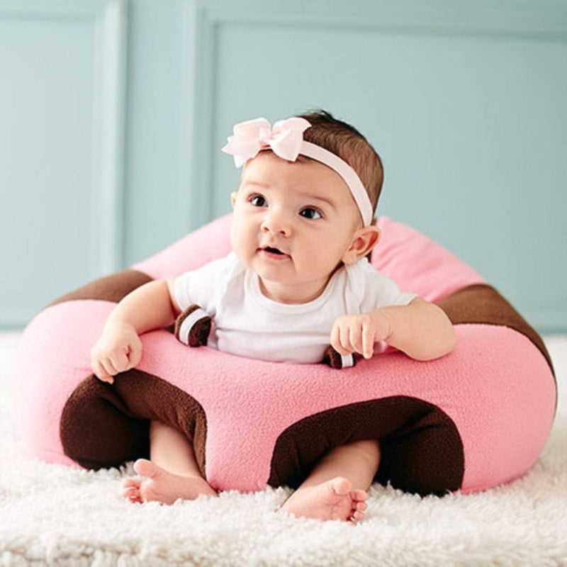 Hugaboo Baby Floor Seat - Pink Mocha-Binky Boppy