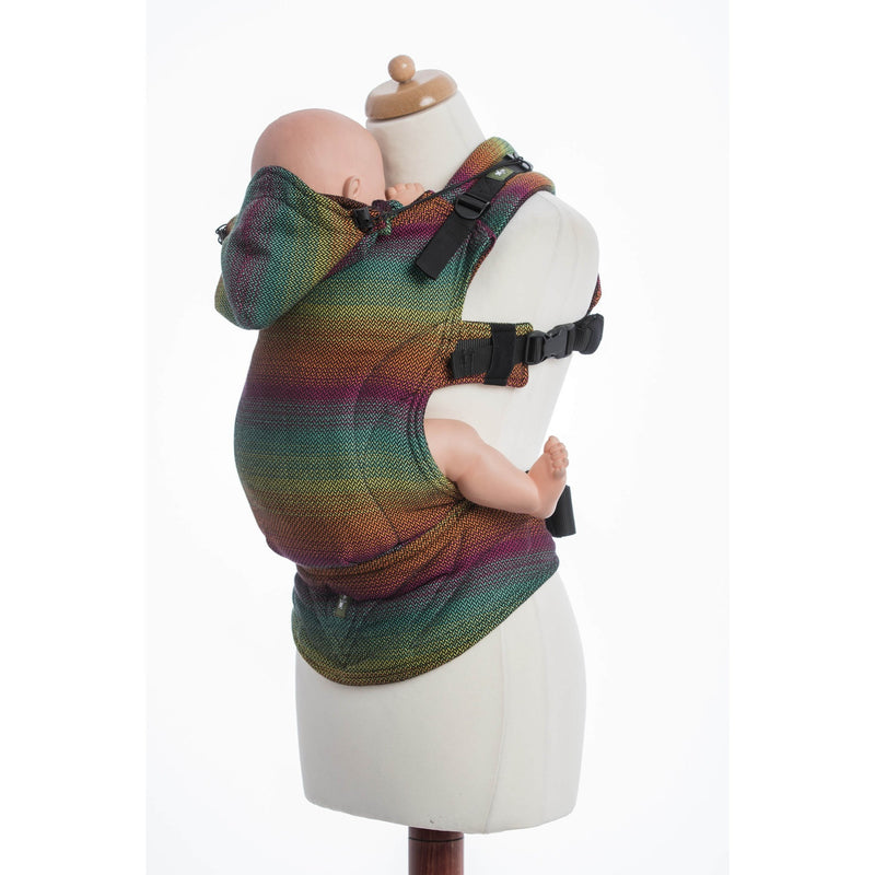 LennyLamb - Little Herringbone Imagination Dark Carrier-Binky Boppy