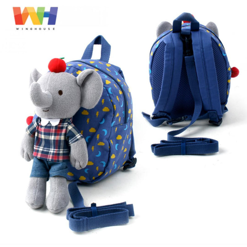 Winghouse - Jepiel Happy Safety Harness Backpack (Blue)-Binky Boppy