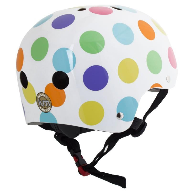 Kiddimoto - Pastel Dotty Helmet-Binky Boppy