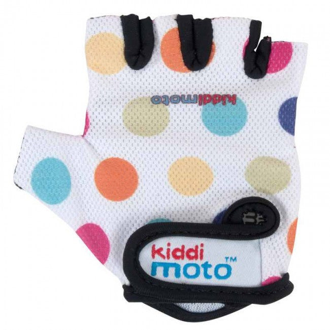 Kiddimoto - Pastel Dotty Gloves (Medium)-Binky Boppy
