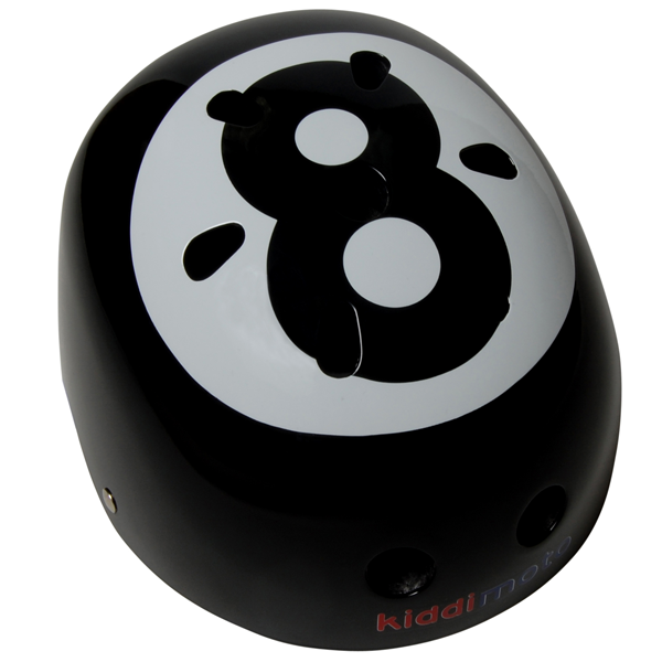 Kiddimoto - 8 Ball Helmet-Binky Boppy