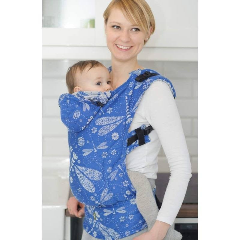 LennyLamb - Dragonfly Blue & White Carrier-Binky Boppy