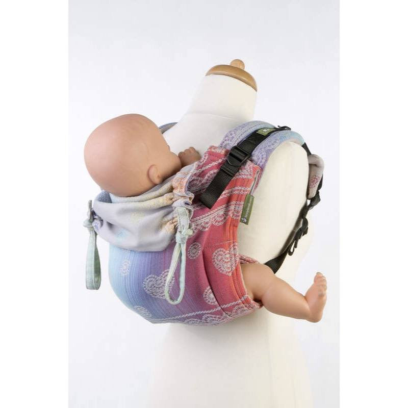 LennyLamb - Rainbow Lace Silver Buckle Onbu-Binky Boppy