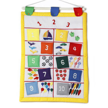 Oskar&Ellen - Interactive Wall Hanging (Numbers)-Binky Boppy